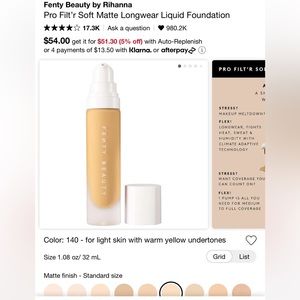 NEW Pro Filt’r Soft Matte Longwear Liquid Foundation